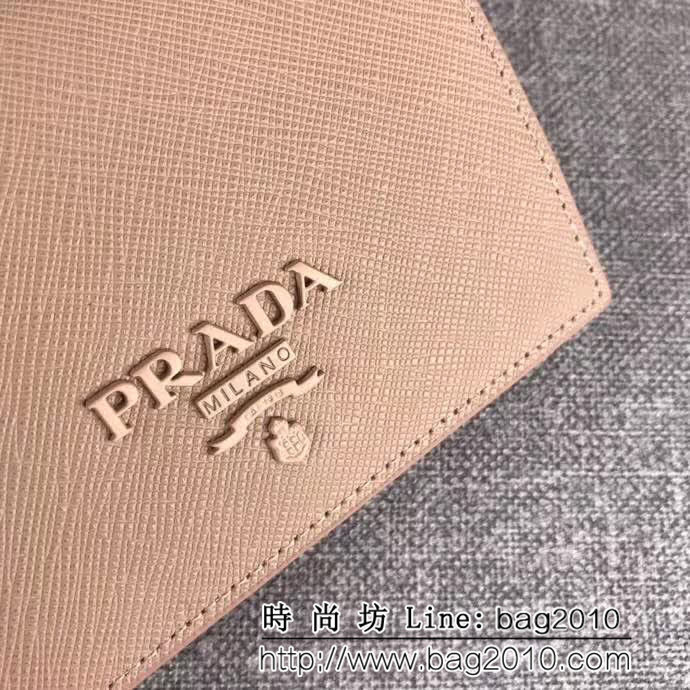 PRADA普拉達 專櫃最新同色 時尚爆款 女士短夾 1MV204 DD1000
